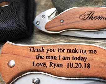 Personalized Father of the Groom Gift, Thank You For Making Me The Man I Am Today, Wedding Parents, Groom Gift for Dad, Father's Day, Rescue