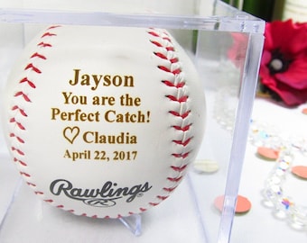 Personalized Wife Husband Gift, Boyfriend Gifts, First Anniversary, Valentines Gift, Baseball Lovers, Love Note for Him, Bride Groom Gift
