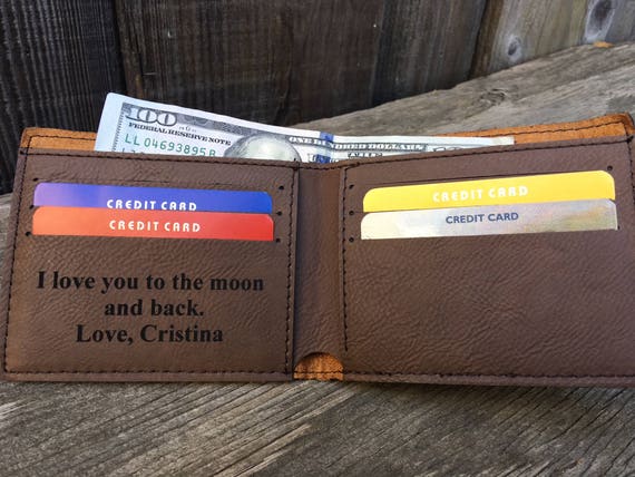 Mensaje personalizado Cartera de hombre Mensaje personalizado Cartera de hombre