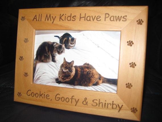 Cat Lover Gift Personalized Frame PTPF005 Picture Frame Pet Picture Frame