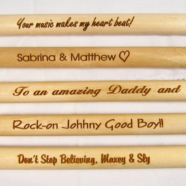 Custom Engraved Drumsticks, Personalized Boyfriend Gift, Grandpa Gift, Gifts for Dads, Christmas, Father's Day Gift, Anniversary Gift