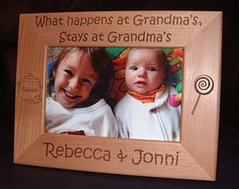 Engraved Grandmother Frame, Personalized Grandmother Frame, Personalized Grandma Frame, Gift for Grandmas, Grandmother Gifts