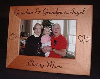 Engraved Grandparents Frame, Personalized Grandparents Gifts, Engraved Grandmother Frame, Engraved Grandfather Frame, Grandma Grandpa Frames