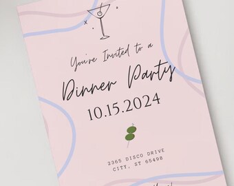 Dinner Party Digital Invitation