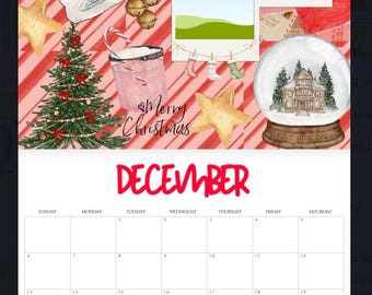 2026 Custom Canva Calendar Digital Download @misslang TikTok