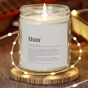 Personalized Mother&#39;s Day Candle | Thoughtful Gift for Mom, Grandma | Celebrate Mother&#39;s Day with a Unique and Meaningful Candle