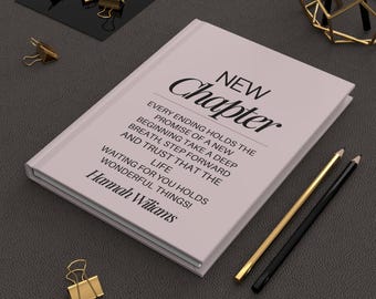 Personalized New Chapter Journal, Retirement Gift for Women
