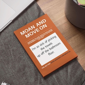 Bloc-notes pour soulager le stress, journal de pleine conscience - bloc-notes gémissements et mouvements - cadeau d'anniversaire amusant - articles de papeterie pour soins personnels - cadeau amusant