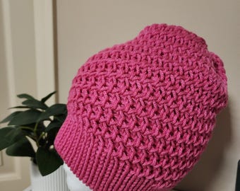 Pink Rossa pattern beanie