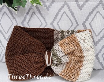 Two tone Brown EarWarmer