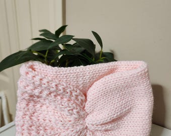 Pink Half n Half Earwarmer - wide