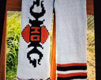 Harley Theme Scarf pattern- circular knitting machine