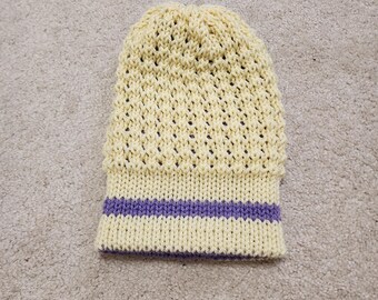 Yellow/Purple perk Beanie
