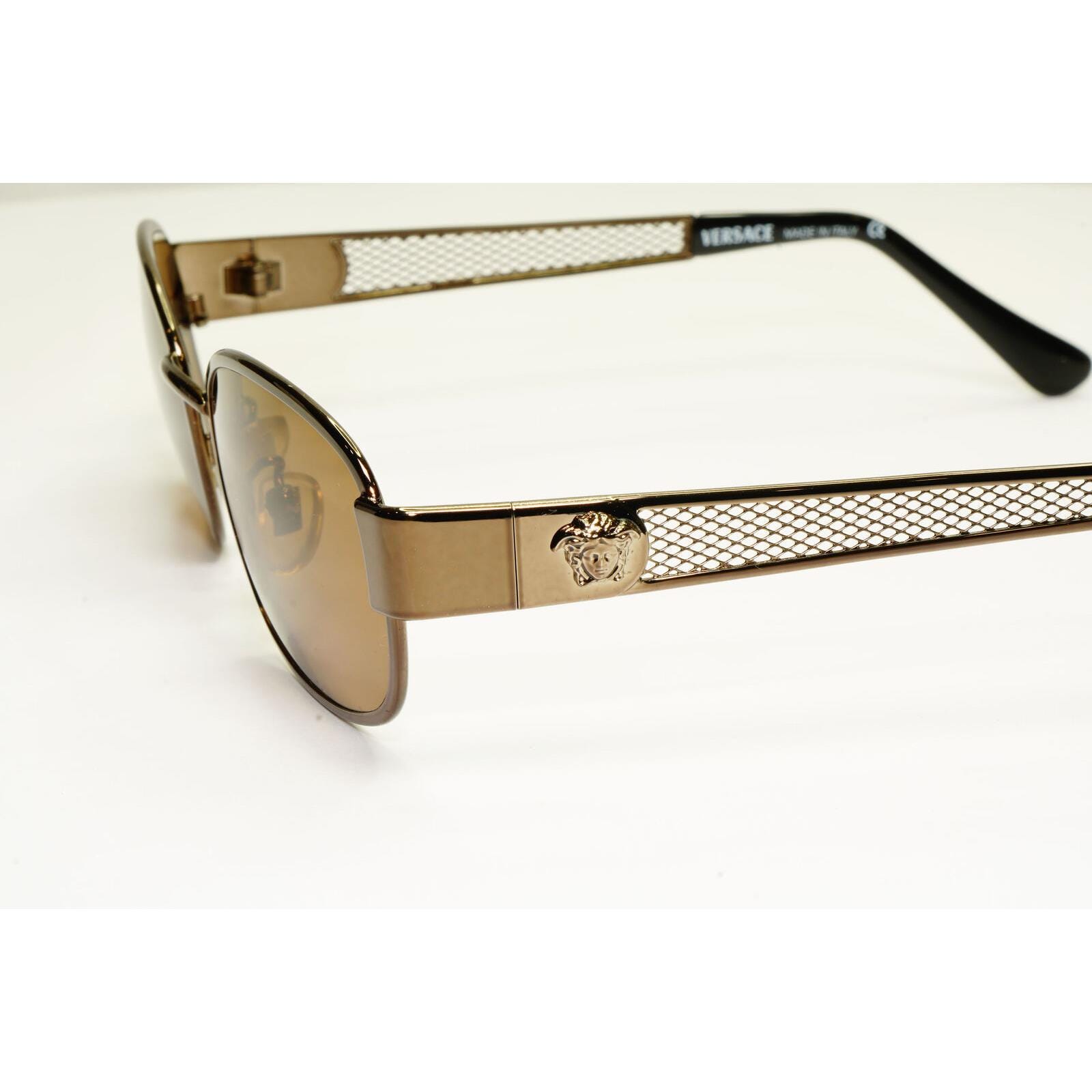 Versace Medusa Copper Sunglasses Gianni Versace 1996 Vintage Copper Medusa Brown Metal  main image 2