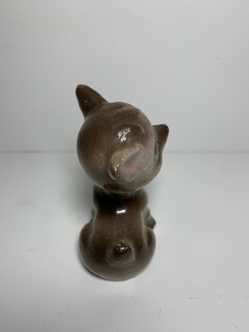 Vintage Sad Deer Fawn Figurine Cute Midcentury Forest Animal Ceramic/Porcelain Figure Decor image 5