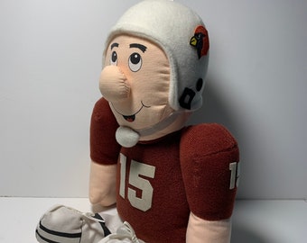 1990s NFL Arizona Phoenix Cardinals Russ Berrie Football Player Plush Shelf Sitter