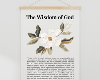 Scripture Art - 1 Corinthians 1:13-25 The Wisdom of God