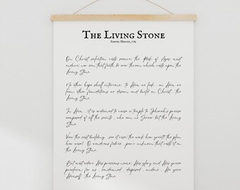Hymn Art - The Living Stone