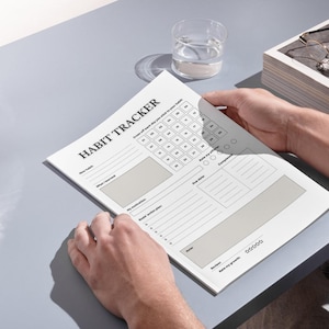 2025 Habit Tracker Printable | Habit Tracker Digital | Yearly, Monthly, Weekly, Daily Habit Tracker | Habit Planner Pdf | Motivation Planner