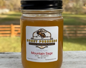 Pure USA Mountain Sage Honey 1 lb.