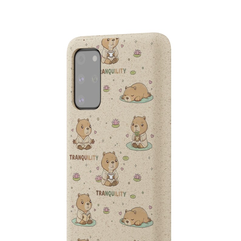 Capa de celular biodegradável Kawaii Capybara: Capa Magsafe ecológica ...