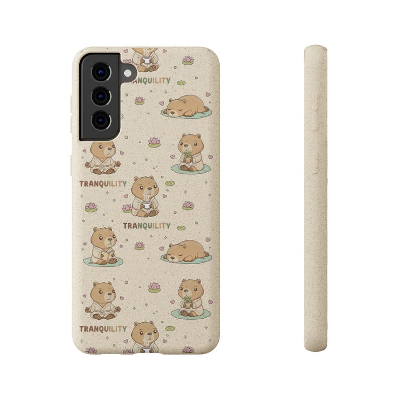 Capa de celular biodegradável Kawaii Capybara: Capa Magsafe ecológica ...