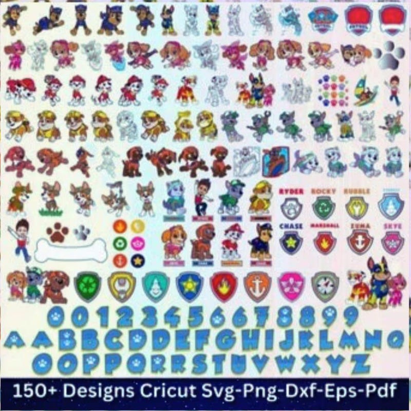 Paw Patrol Svg Layered - Etsy