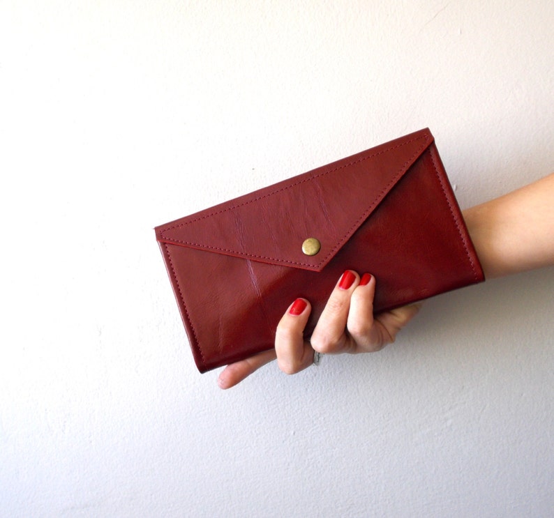 leather women wallet Red Envelope wallet women purse