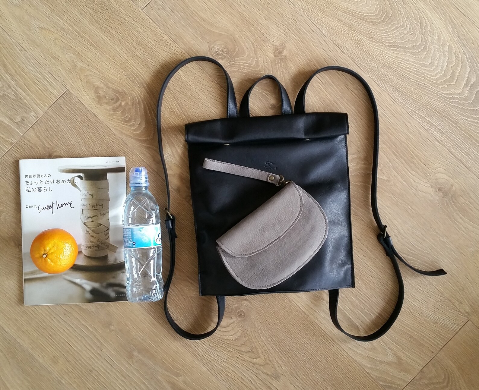 Leather Backpack_medium Size_rolltop Design Etsy