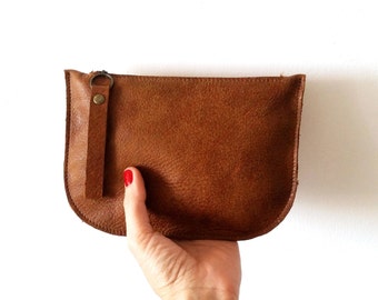 Leather purse |  Makeup Bag |, leather wallet | leather purse | Brown leather purse
