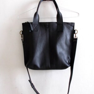 Donkergrijze leren draagtas, crossbodytas, bestel voor Alexis