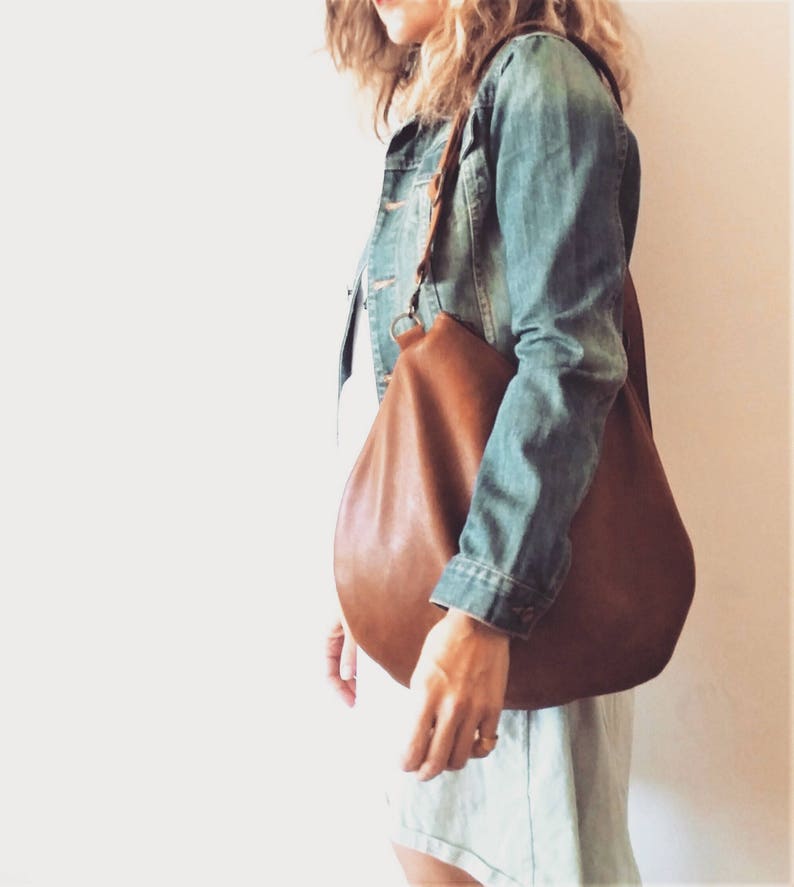 Shoulder bag Brown leather bag Cross-body bag