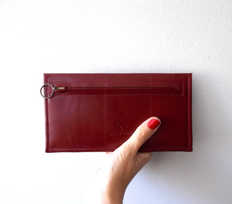 leather women wallet Red Envelope wallet women purse