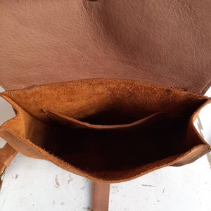 Small brown leather bag, Crossbody Bags image 6