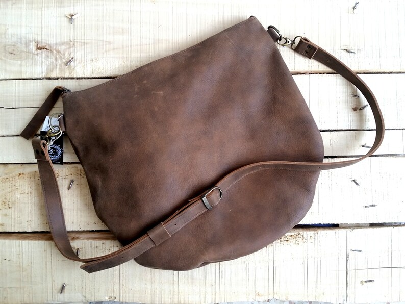 Shoulder bag Brown leather bag Cross-body bag