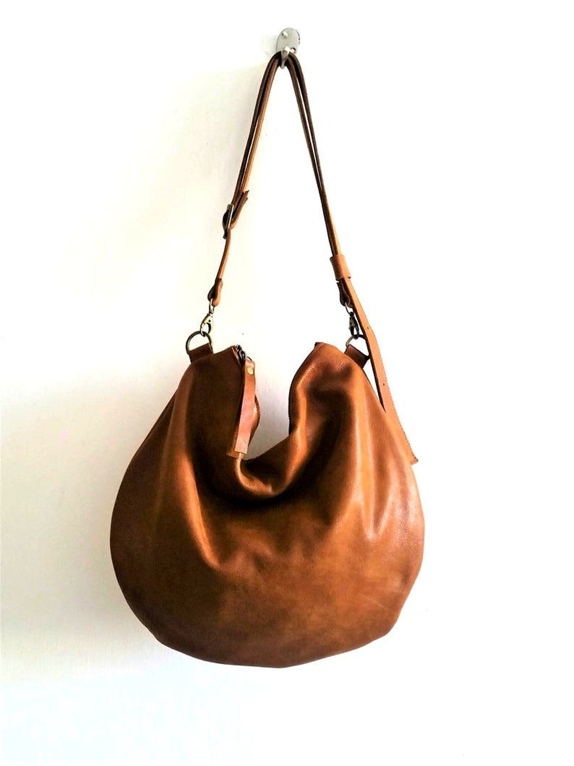 Brown Leather Bag Shoulder Bag Gift for Her Crossbody Bag Etsy