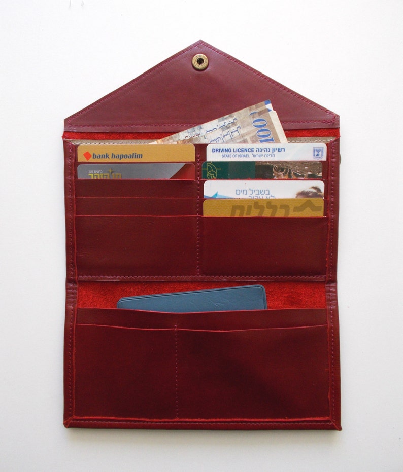 leather women wallet Red Envelope wallet women purse