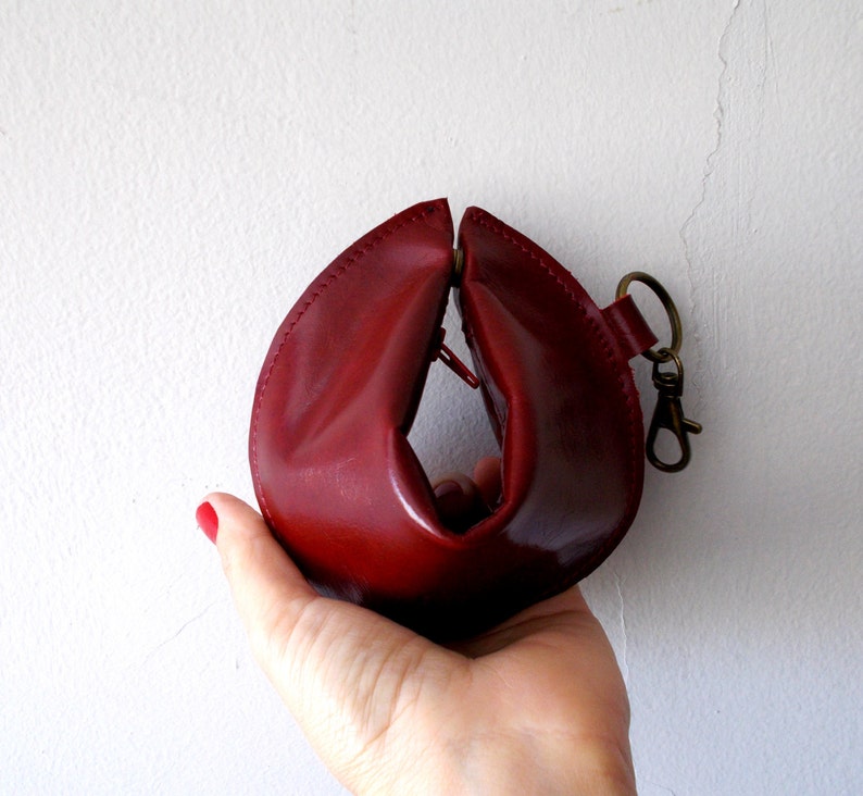 Coin wallet purse Fortune cookie The Perfect Gift red image 1