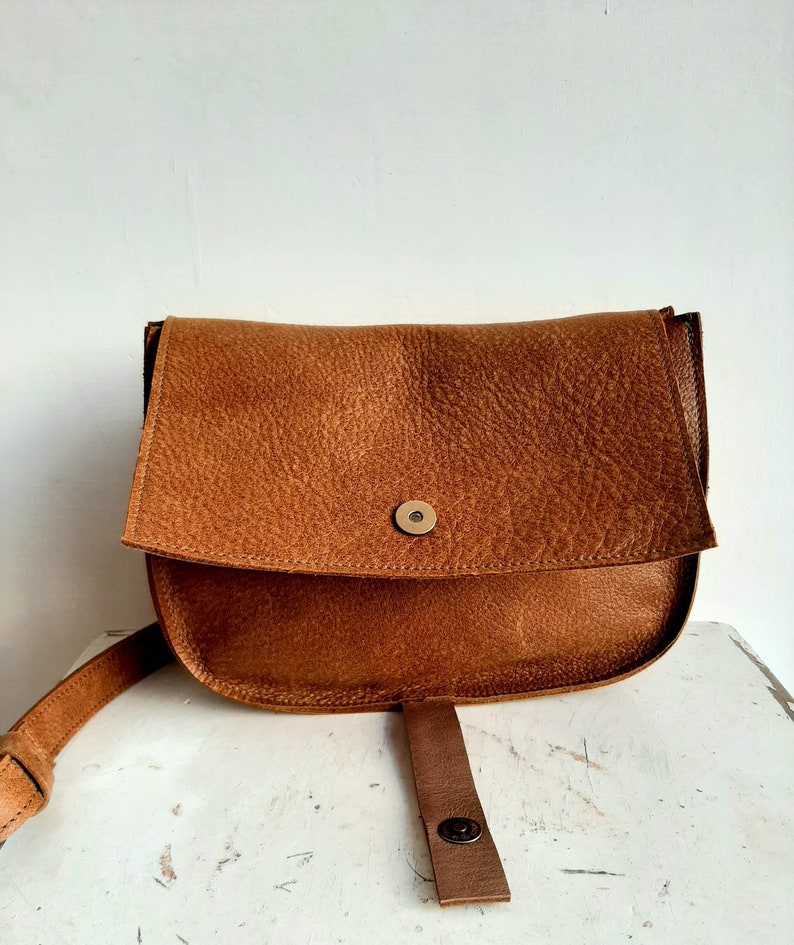 Small brown leather bag, Crossbody Bags image 5