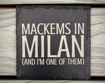 Mackems in Milan - Sunderland Slate Coaster | SAFC Fan Gift | Mix & Match | Build Your Own Set | Personalised Football Gift
