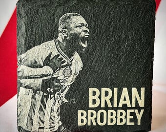 Brian Brobbey - Sunderland Slate Coaster | SAFC Fan Gift | Mix & Match | Build Your Own Set | Personalised Football Gift