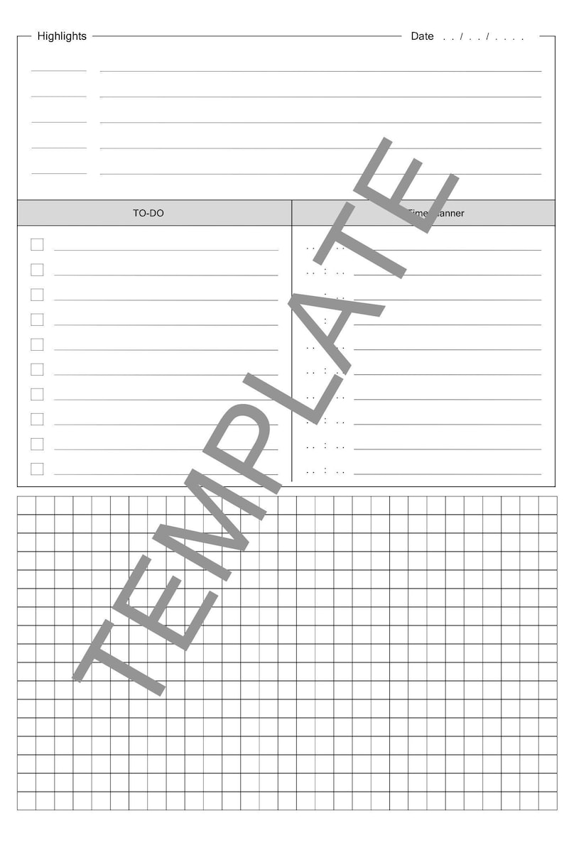 “Clean and professional digital daily notes template for developers, designed for reMarkable tablets. Includes to-do lists, time tracking, and free note sections. Perfect for productivity.”