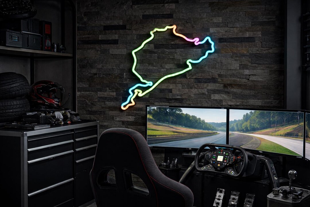 Nürburgring LED Track Light – Sim Racing Setup Decor – Racing Simulator ...