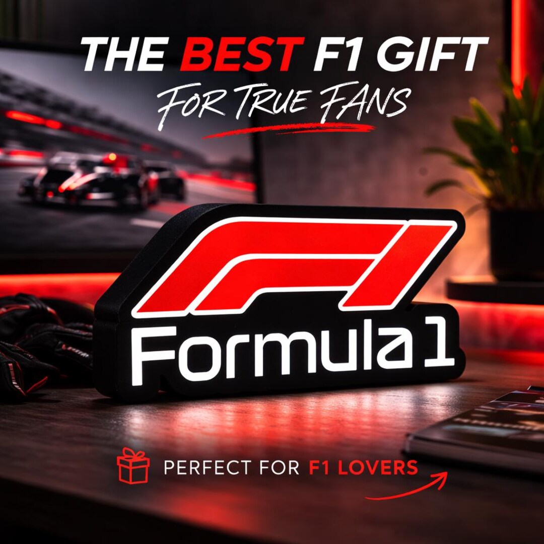 F4 Racing Sign Light Formula 1 LED Light – F1 Logo Lightbox – Perfect Gift for F1 Fans ...