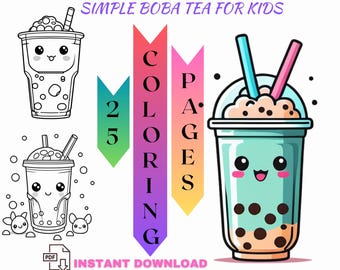 Simple Coloring Pages for Kids, Printable Easy Activity Sheets, Fun Toddler Learning Art Designs