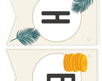 Pancarta de Pascua "Él ha resucitado" imprimible / Decoración cristiana de Pascua / Arte mural de Semana Santa / Pancarta de resurrección religiosa