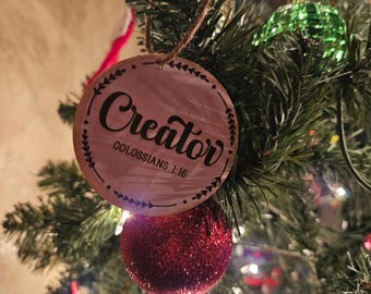 Adornos con los nombres de Cristo del Libro de Mormón, círculos navideños imprimibles SUD / Juego de adornos con las Escrituras / Decoración centrada en Cristo / Descarga instantánea