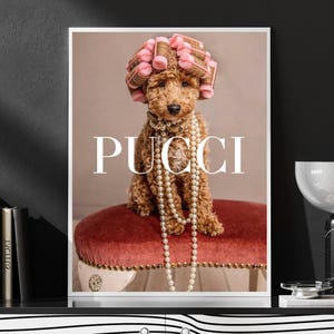Trendy Wall Art, Funny Wall Art, Dog Wall Art Poster, Fashion Wall Art, Instant Download, Dorm Apartment Poster, Digital, Designer Wall Art