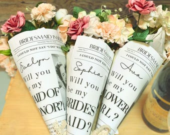 Bridal party proposal, Unique bridesmaid proposal, Will you be my bridesmaid, Bridesmaid proposal card, bridesmaid proposal newspaper