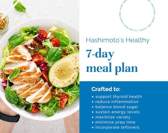 Hashimoto's 7-Day Meal Plan: Gluten-Free Paleo Recipes (Digital Download)